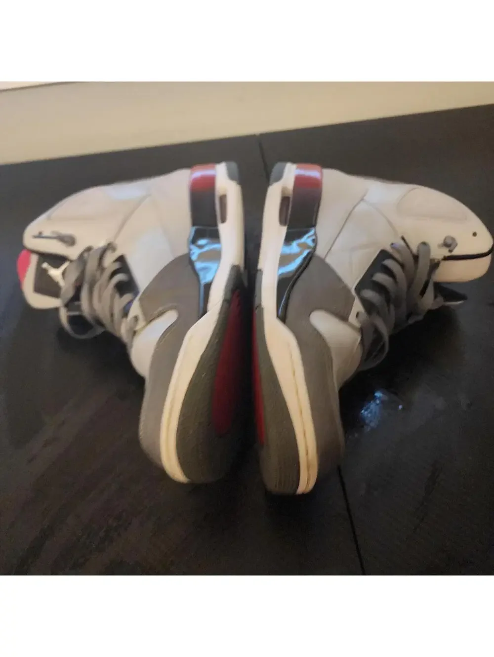 Air Jordan Flight Sneakers Gray Black Red Basketball Shoes Men's Size 11.5 - Picture 3 of 9